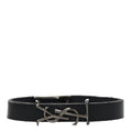 Saint Laurent Black Leather Bracelet