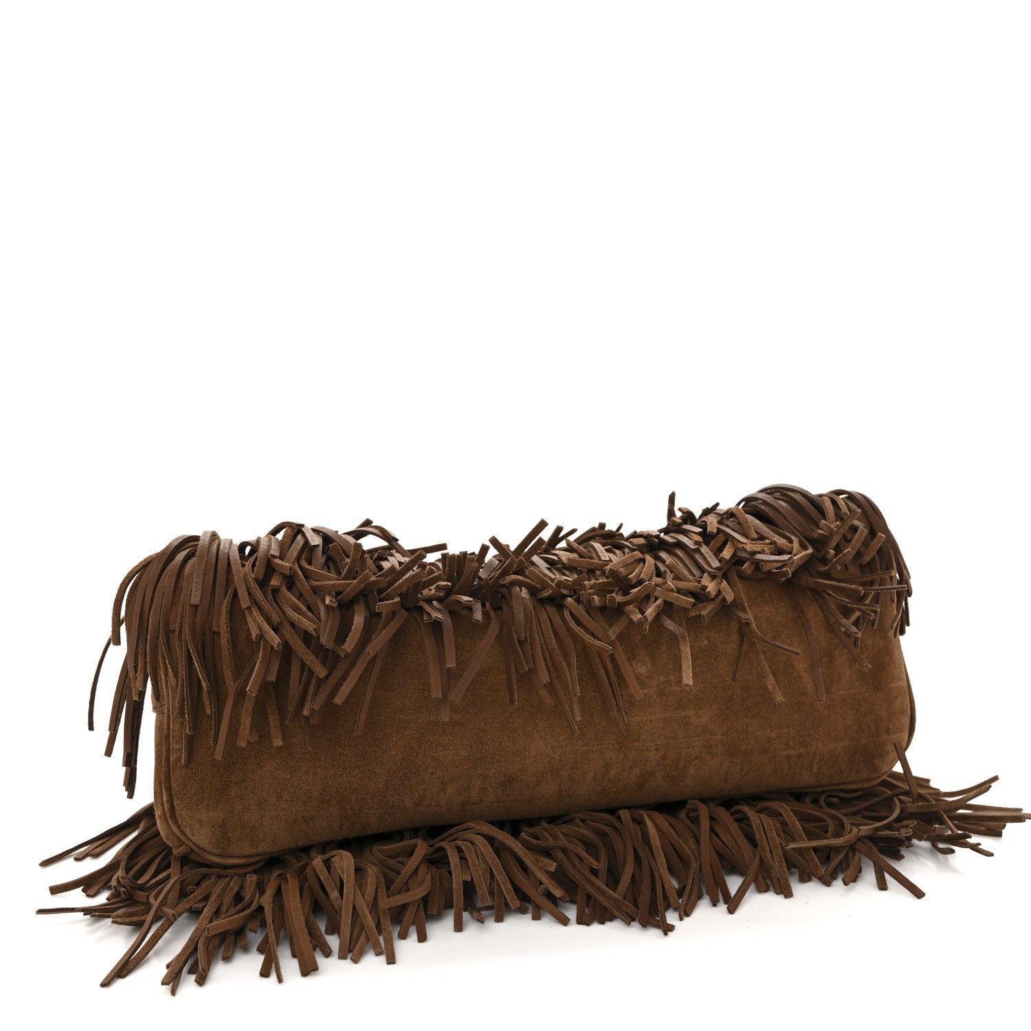 Prada Brown Suede Fringe Tote