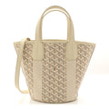 Goyard White Goyardine Poitiers Tote