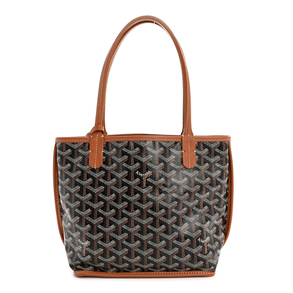 Goyard Black Goyardine Mini Tote