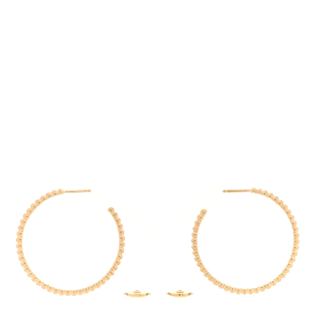 Van Cleef Gold Perlée Hoops