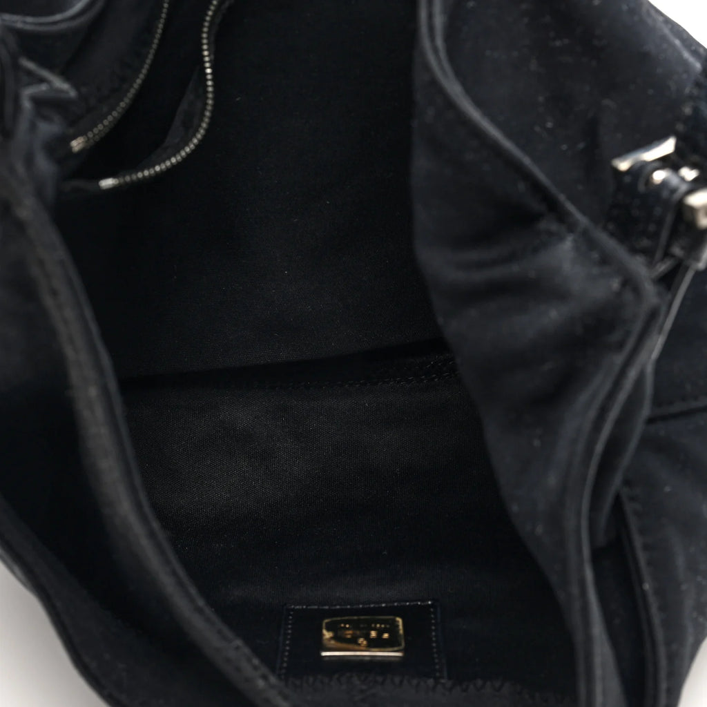 Fendi Black Fabric FF Bag