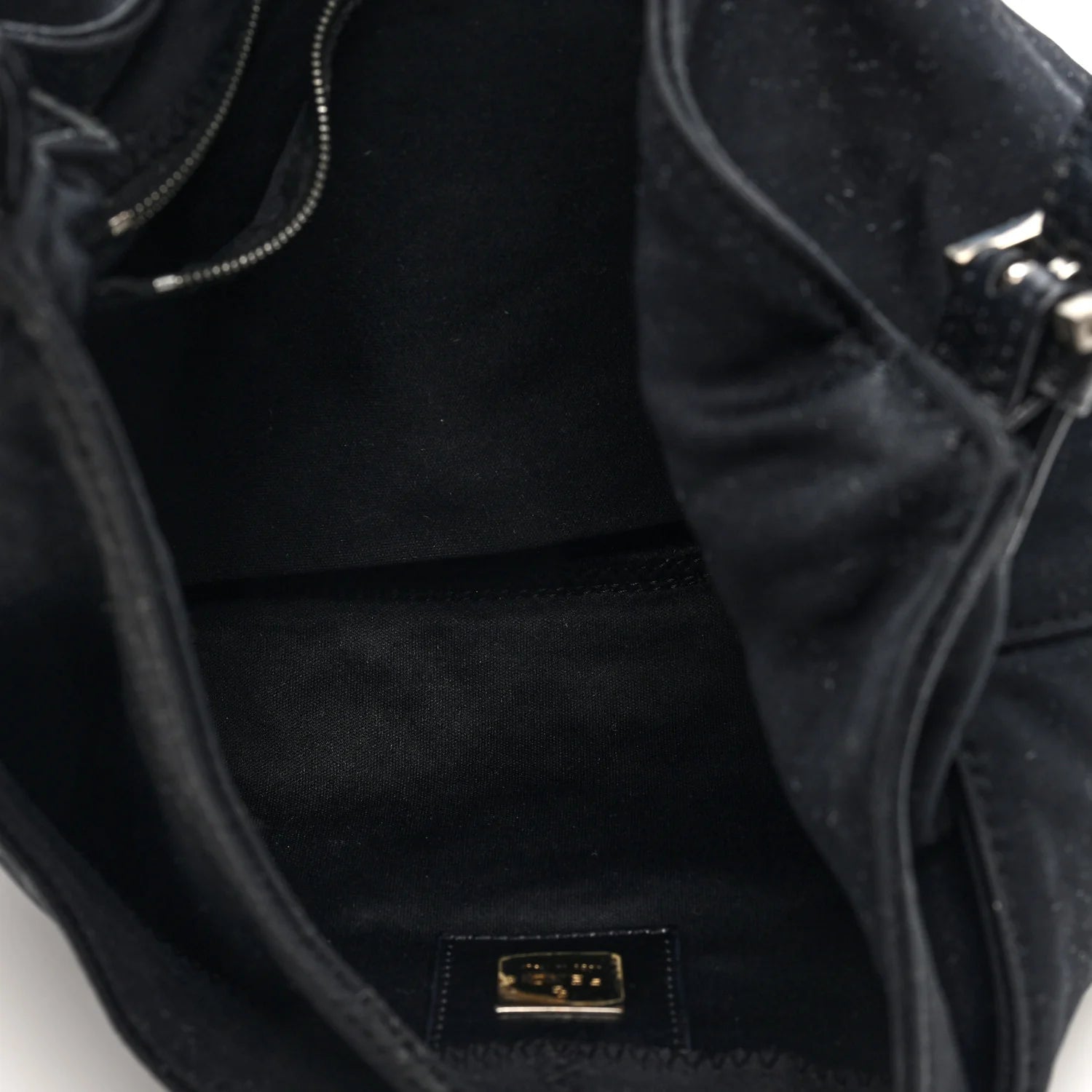 Fendi Black Fabric FF Bag