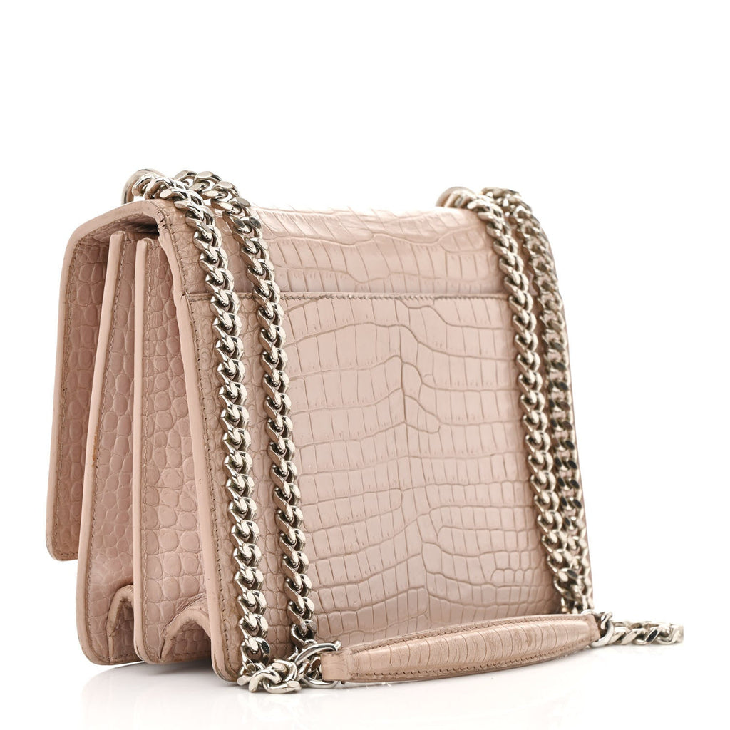 Saint Laurent Pink Croc Sunset