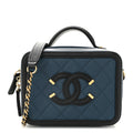 Chanel Blue Caviar Vanity Bag