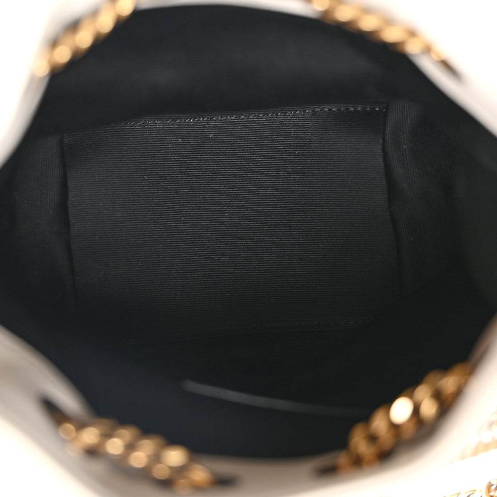 Saint Laurent Cream Joe Bucket Bag