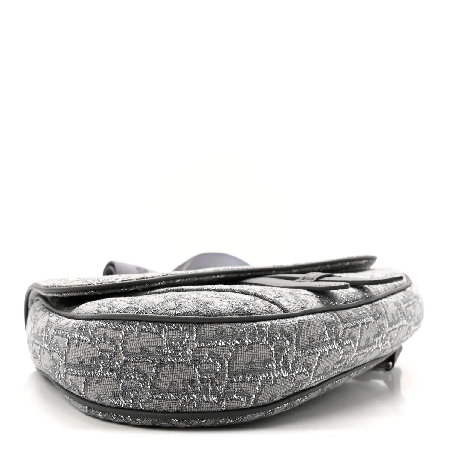 Dior Grey Oblique Jacquard Saddle