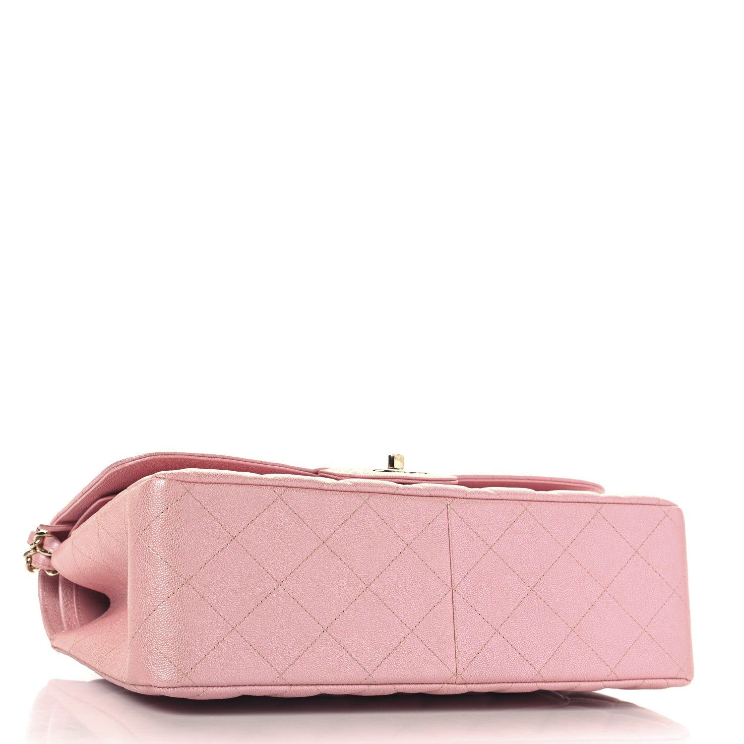Chanel Pink Quilted Caviar Flap
