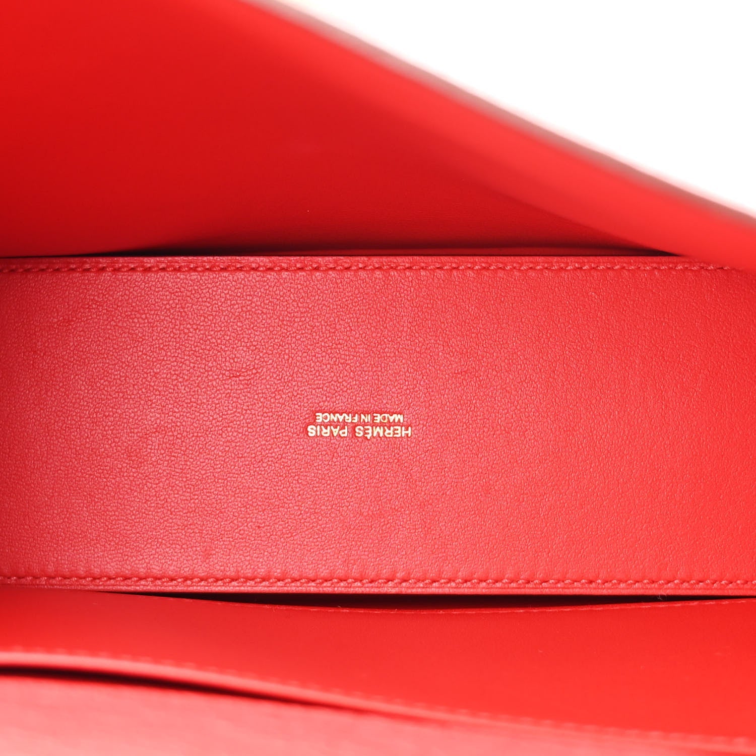 Hermes Red Ostrich Kelly Danse