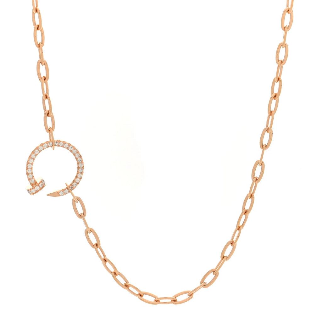Cartier Gold Diamond Clou Necklace