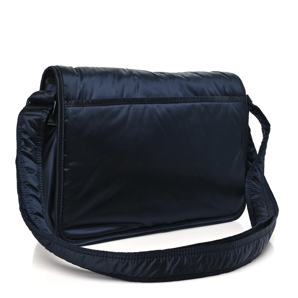Saint Laurent Navy Puffer Messenger