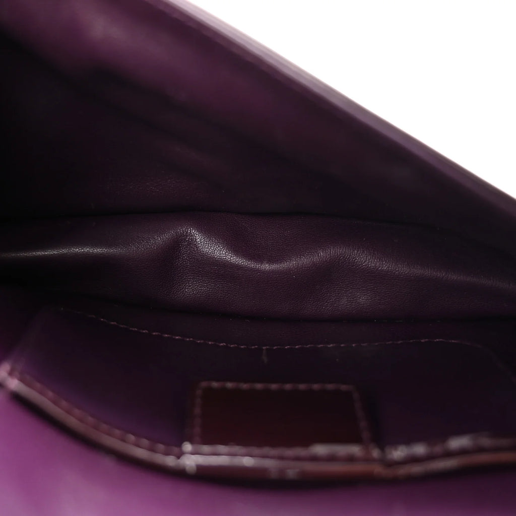 Dior Burgundy Cannage Patent Pouch