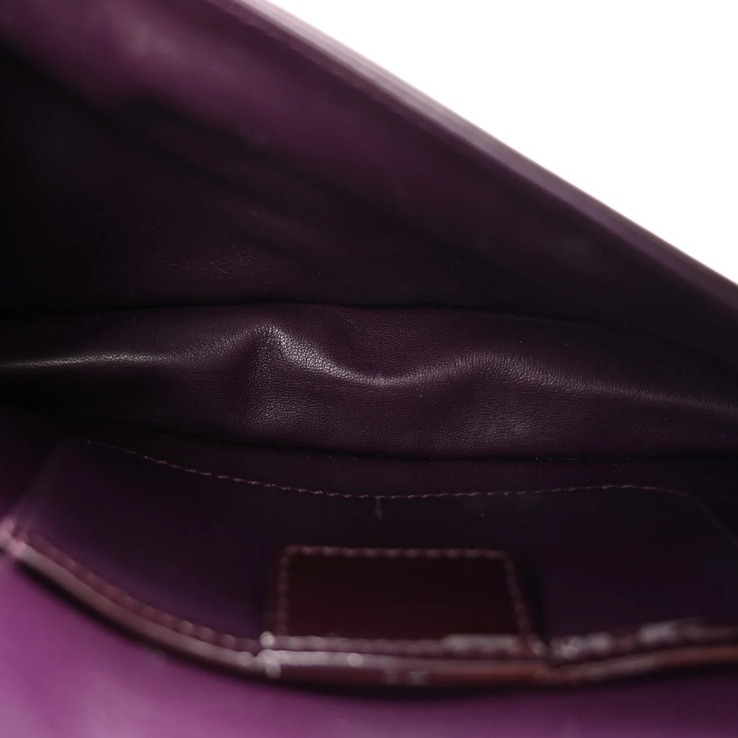 Dior Burgundy Cannage Patent Pouch