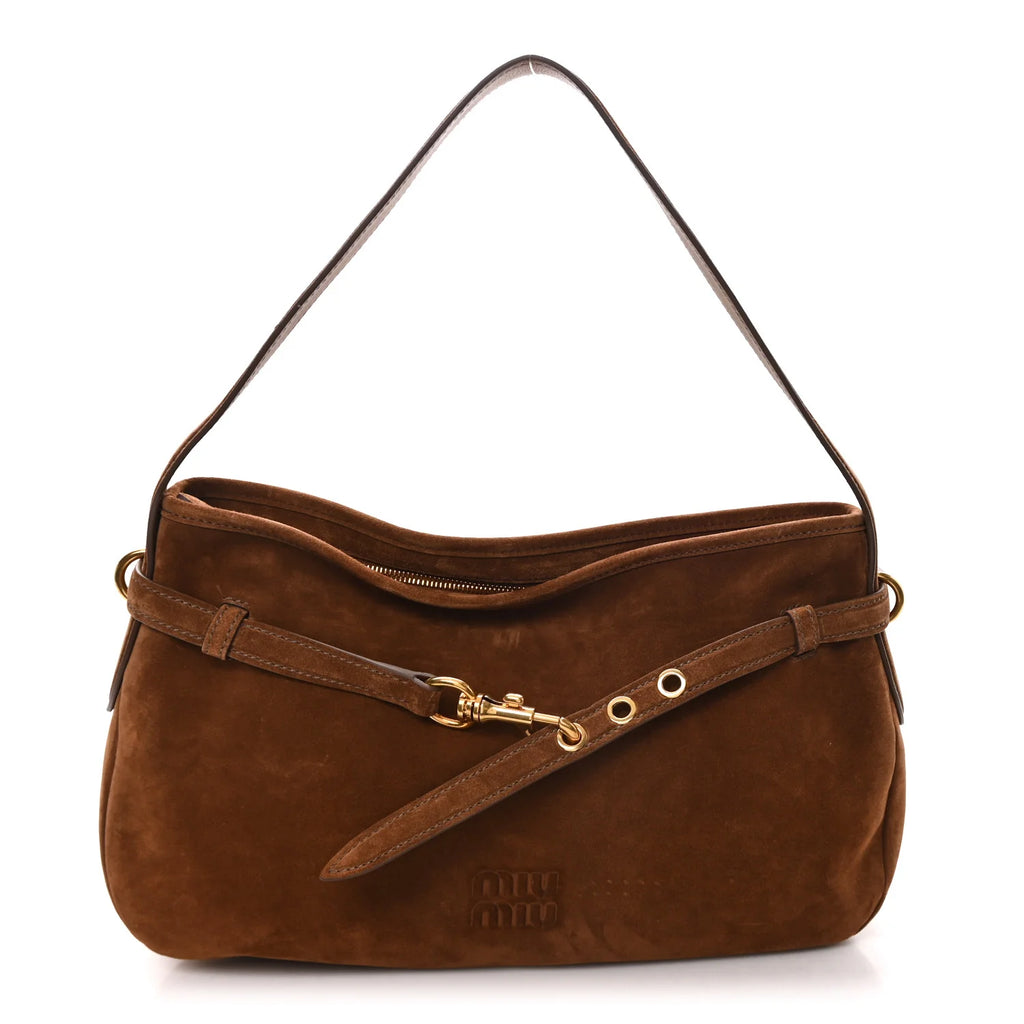 Miu Miu Brown Suede Bag