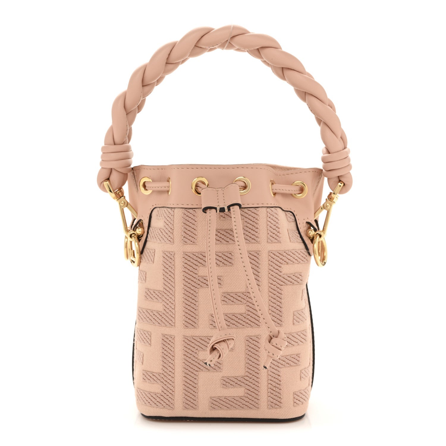 Fendi Pink Monogram Mini Bucket