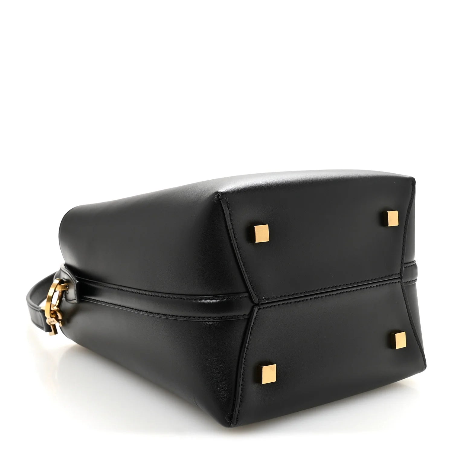 Saint Laurent Black Leather Bucket Bag