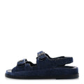Chanel Dark Blue Denim Sandals