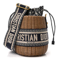 Dior Wicker Logo Bucket Bag