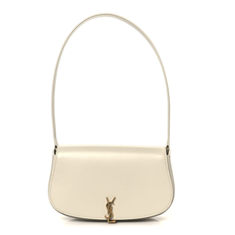 Saint Laurent White Leather Bag