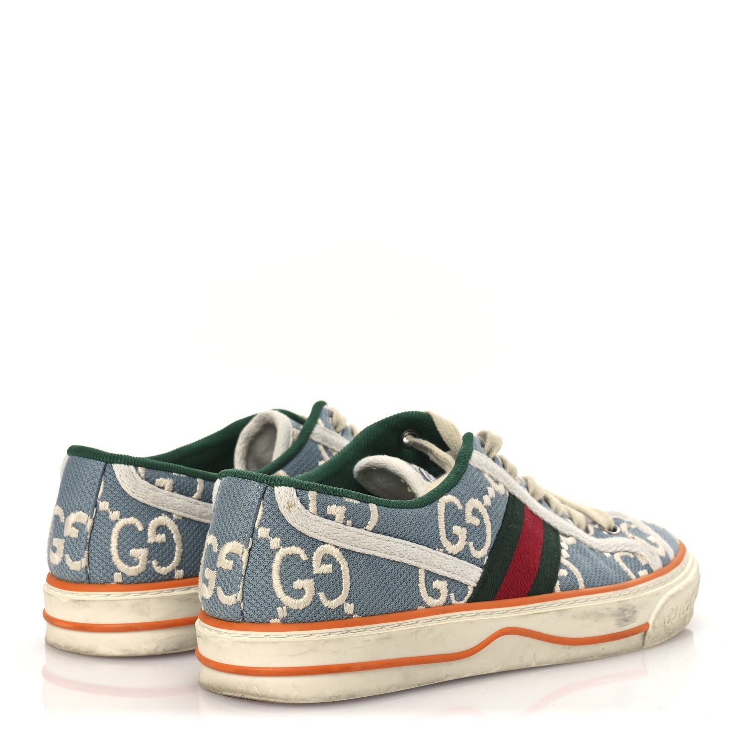 Gucci Blue GG Monogram Sneakers