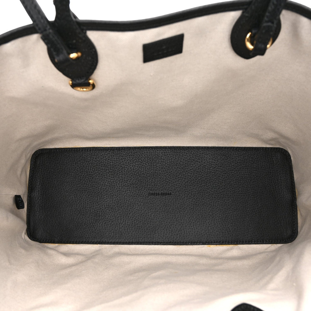 Gucci Black Grained Leather Tote