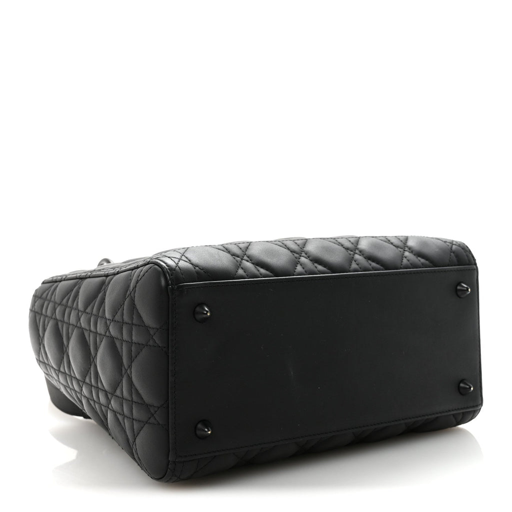 Dior Black Ultramatte Lady Dior Bag