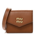 Miu Miu Brown Leather Micro Bag