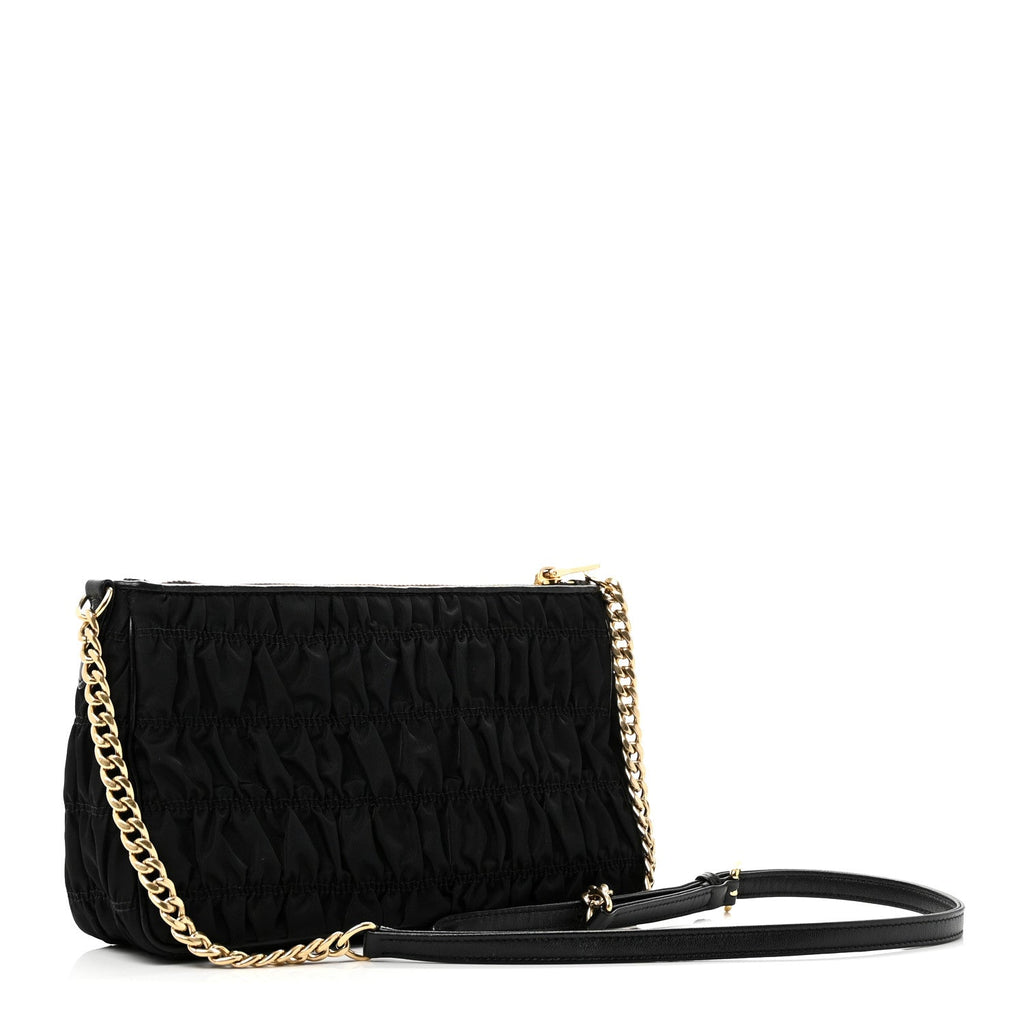 Prada Black Gaufre Nylon Bag