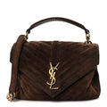 Saint Laurent Brown Suede Bag