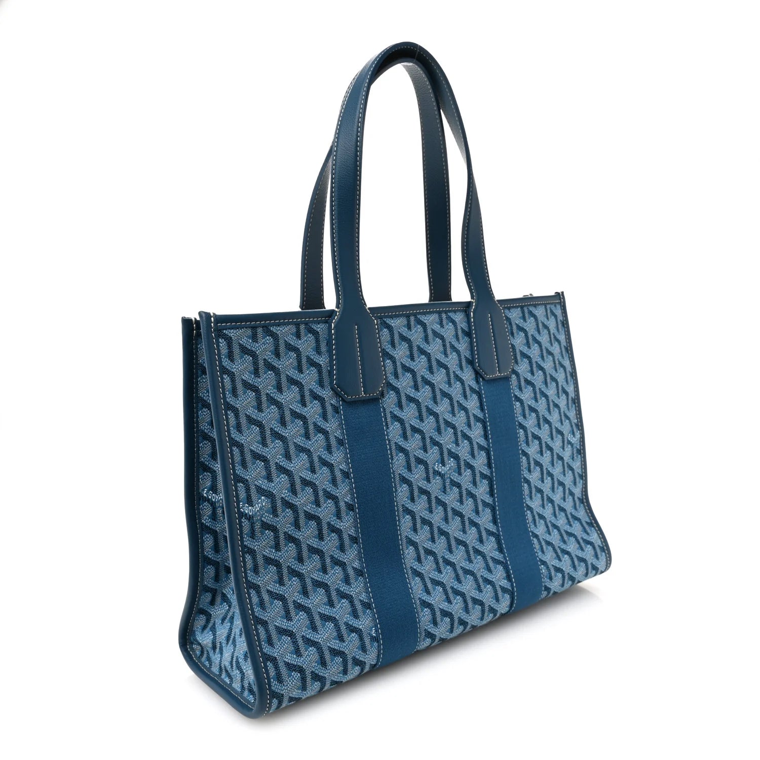 Goyard Blue Goyardine Villette Tote