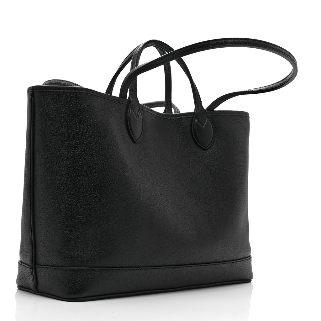 Gucci Black Grained Leather Tote