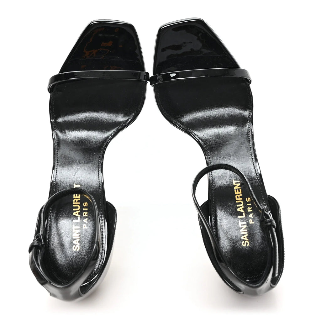 Saint Laurent Black Opyum Sandals