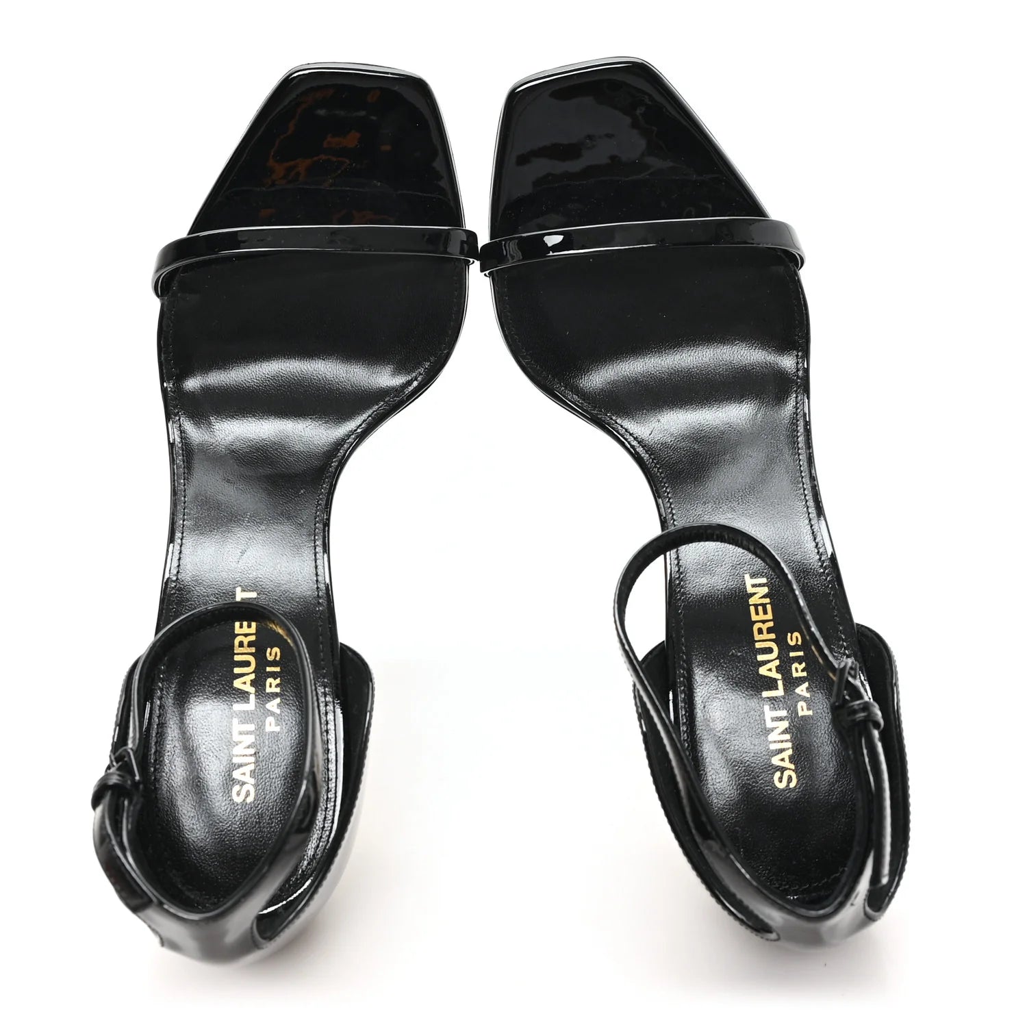Saint Laurent Black Opyum Sandals