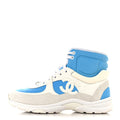Chanel Blue White High-Top Sneakers