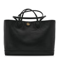 Gucci Black Grained Leather Tote