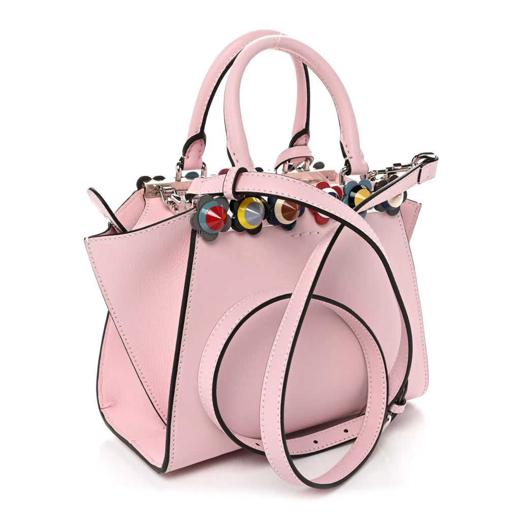 Fendi Pink Leather Floral 3Jours