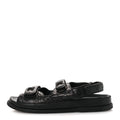 Chanel Black Quilted Leather Sandals