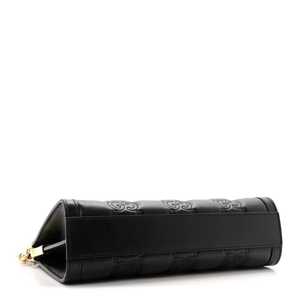 Gucci Black GG Matelassé Messenger
