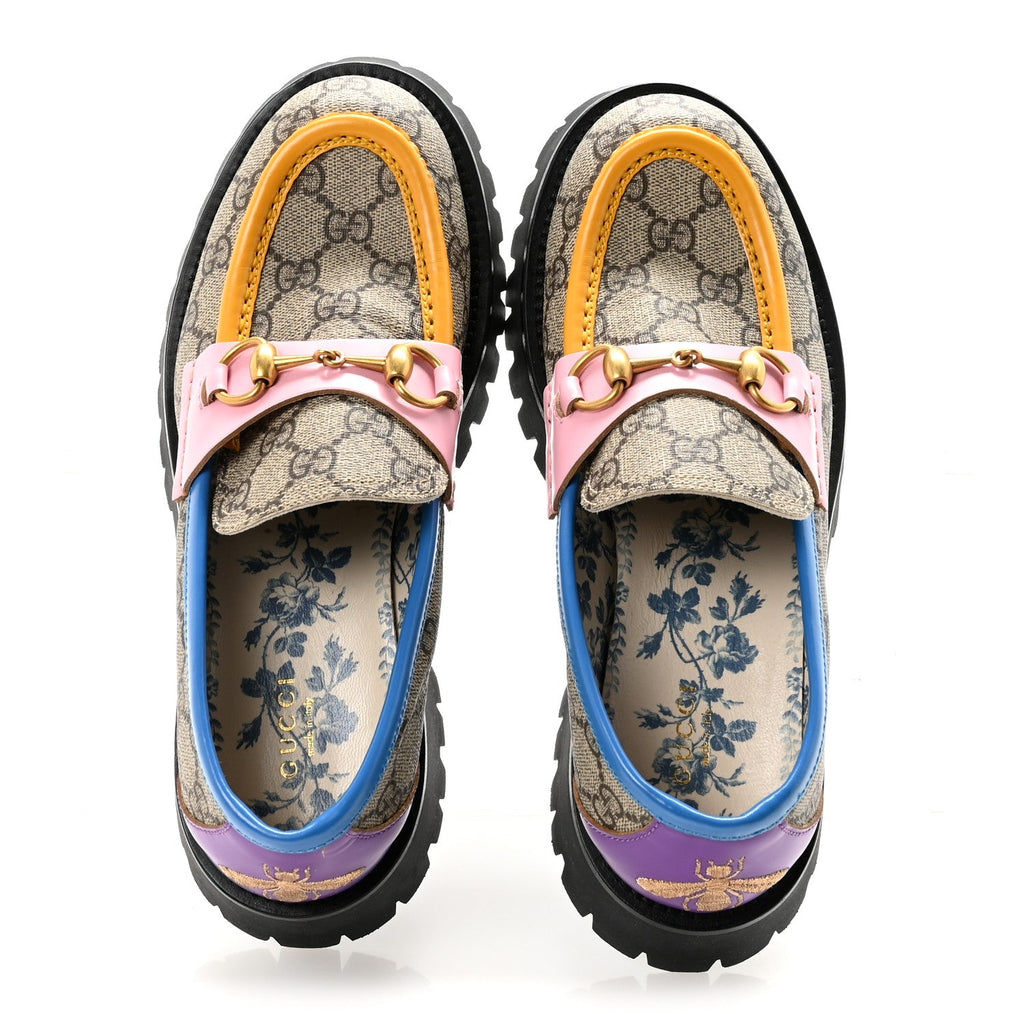 Gucci Horsebit GG Supreme Multicolored Loafers