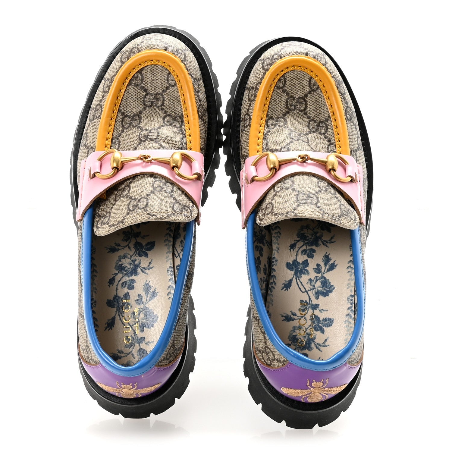 Gucci Horsebit GG Supreme Multicolored Loafers
