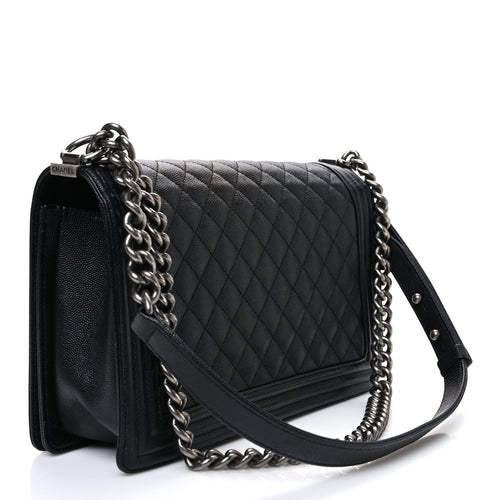 Chanel Black Caviar Boy Bag