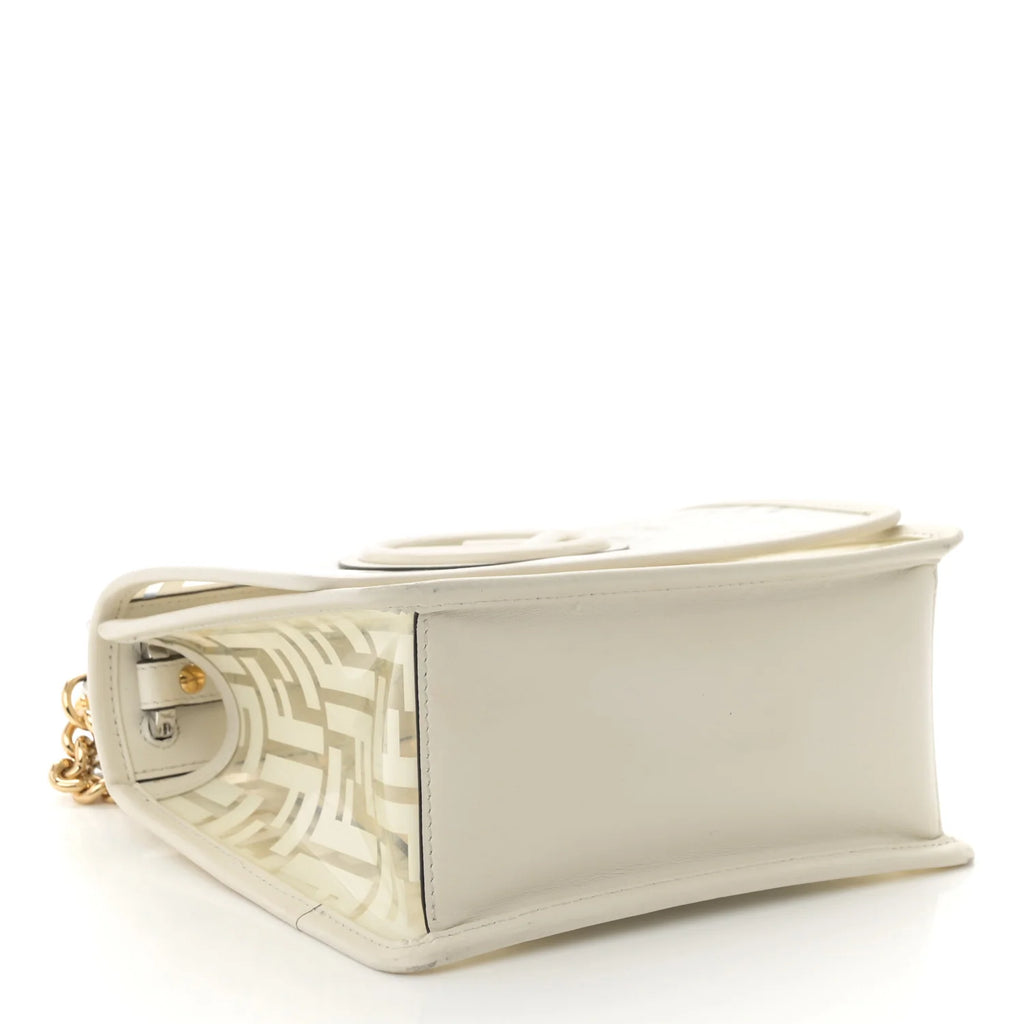 Fendi White Leather Monogram Bag