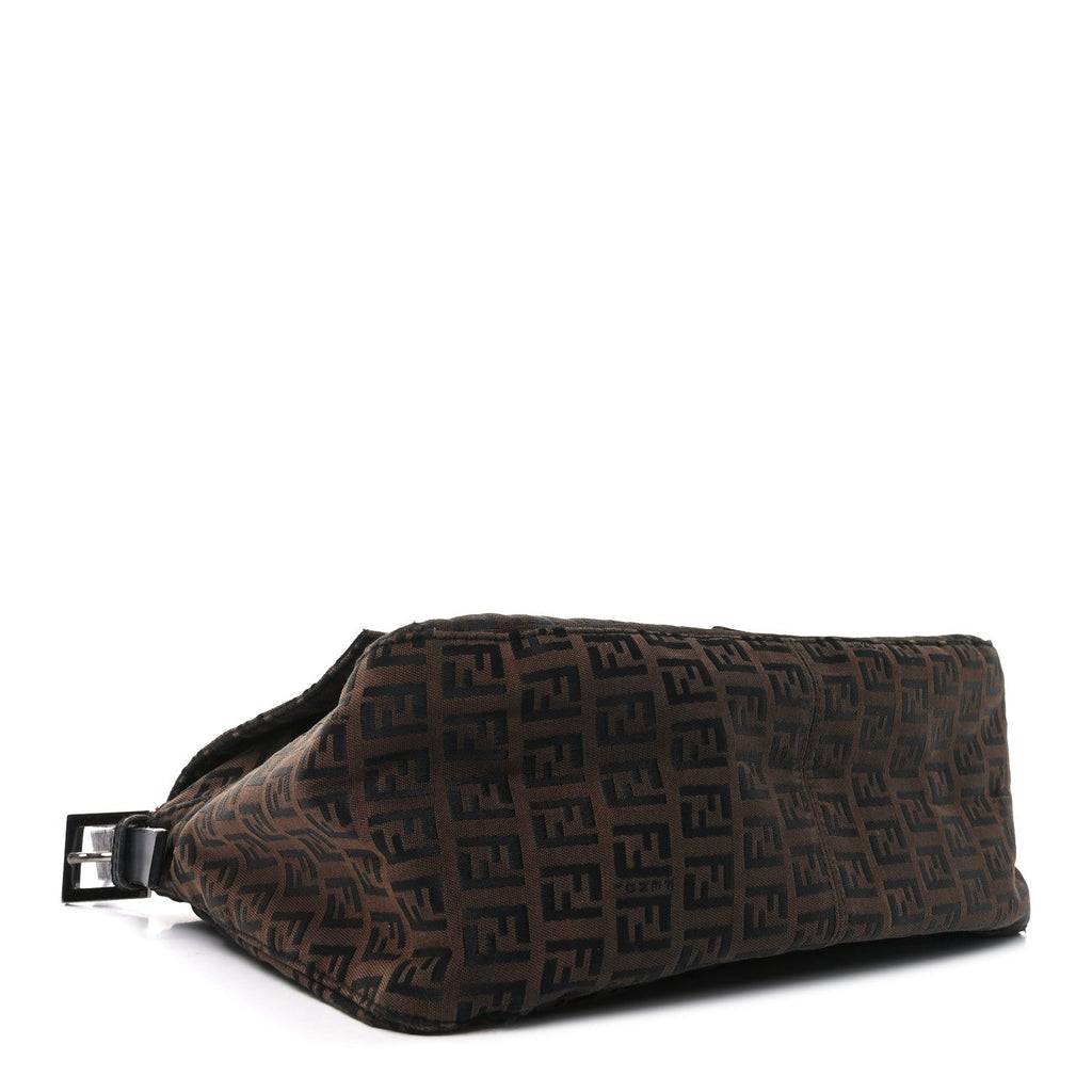 Fendi Brown Zucca Canvas Baguette