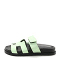 Hermes Mint Grained Chypre Sandals