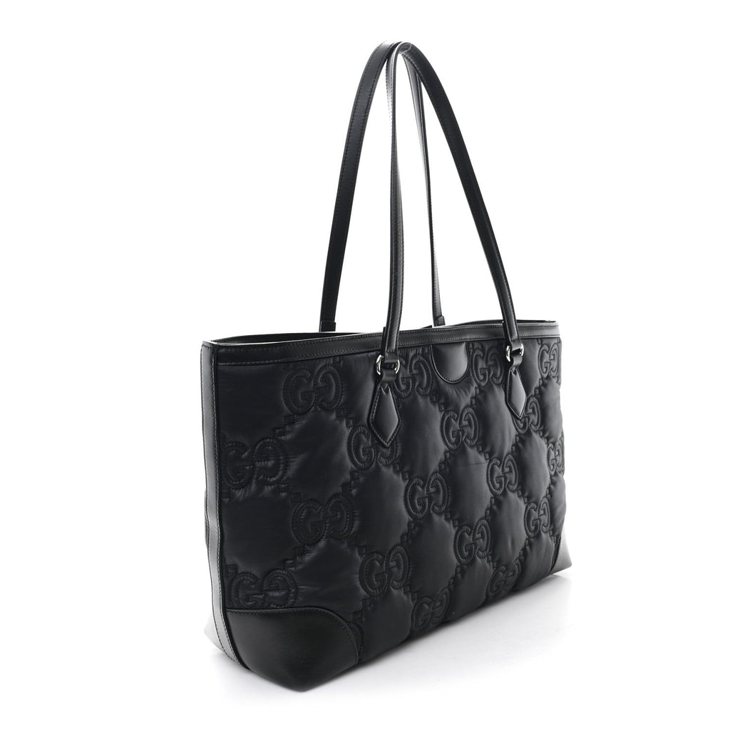 Gucci Black GG Quilted Tote
