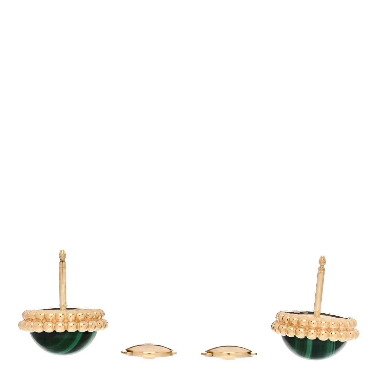 Van Cleef Arpels Malachite Perlée Earrings