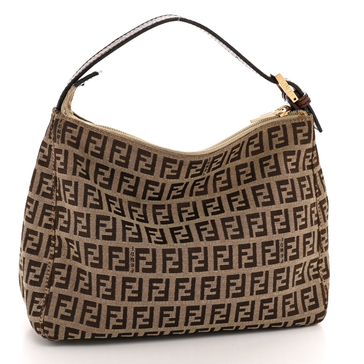 Fendi Brown Zucca Canvas Bag