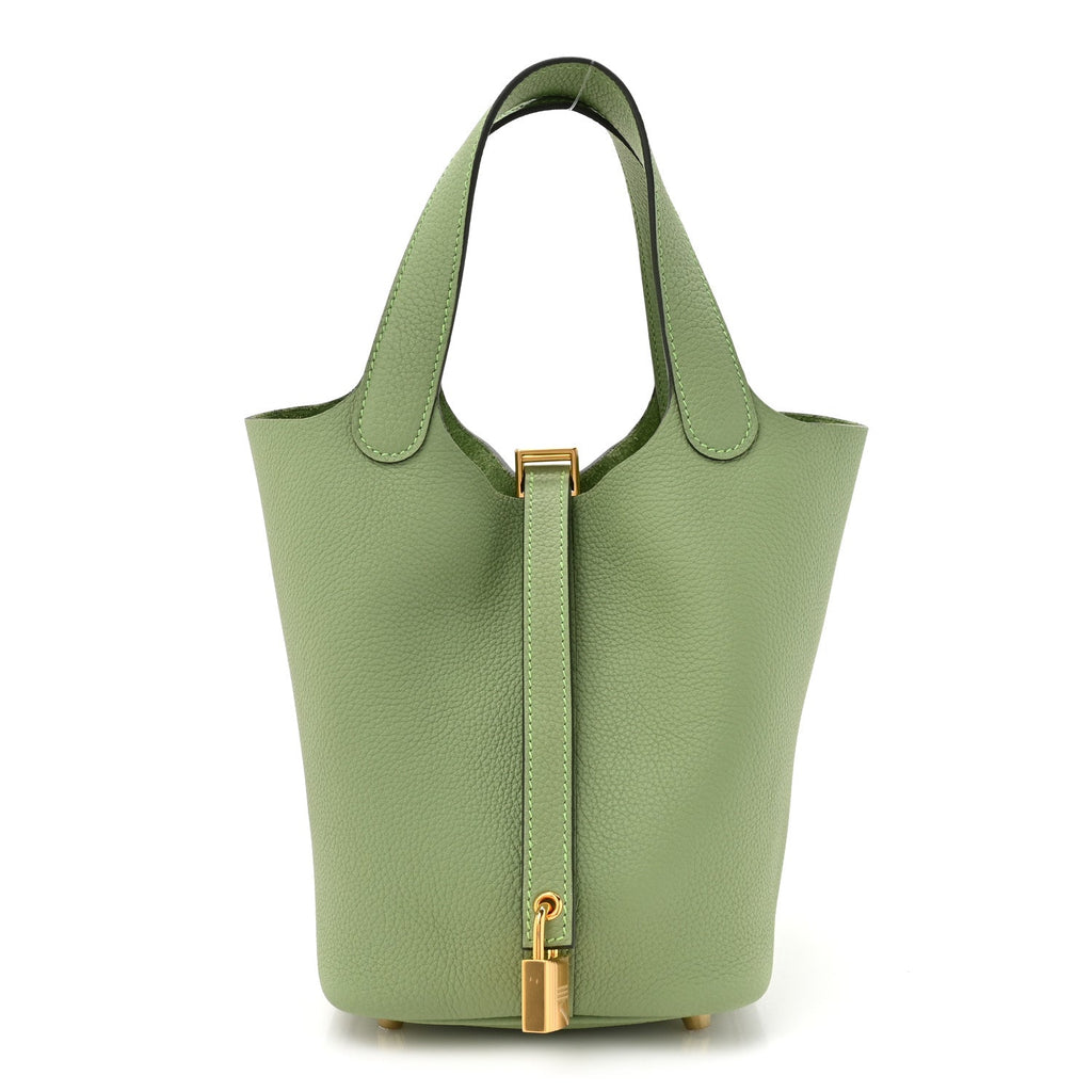 Hermes Picotin Lock Green Handbag
