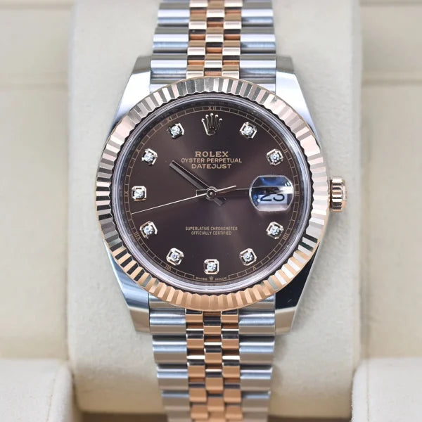 Rolex Datejust Two-Tone Chocolate Diamond