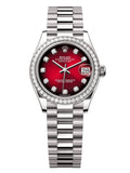 Rolex Datejust Steel Red Diamond
